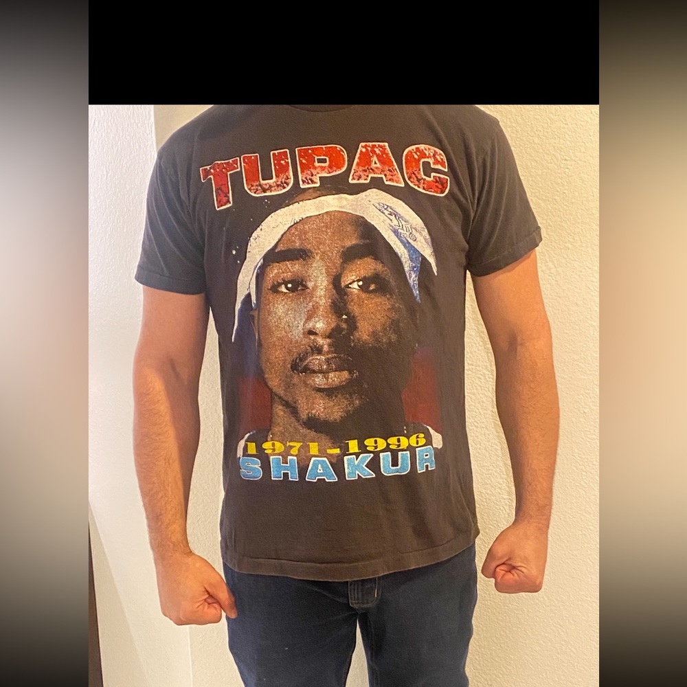 Unisex Vintage Tupac All Eyez On Me T-Shirt Sz Large